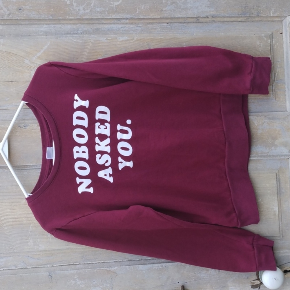 Quirky Maroon  Sweatshirt